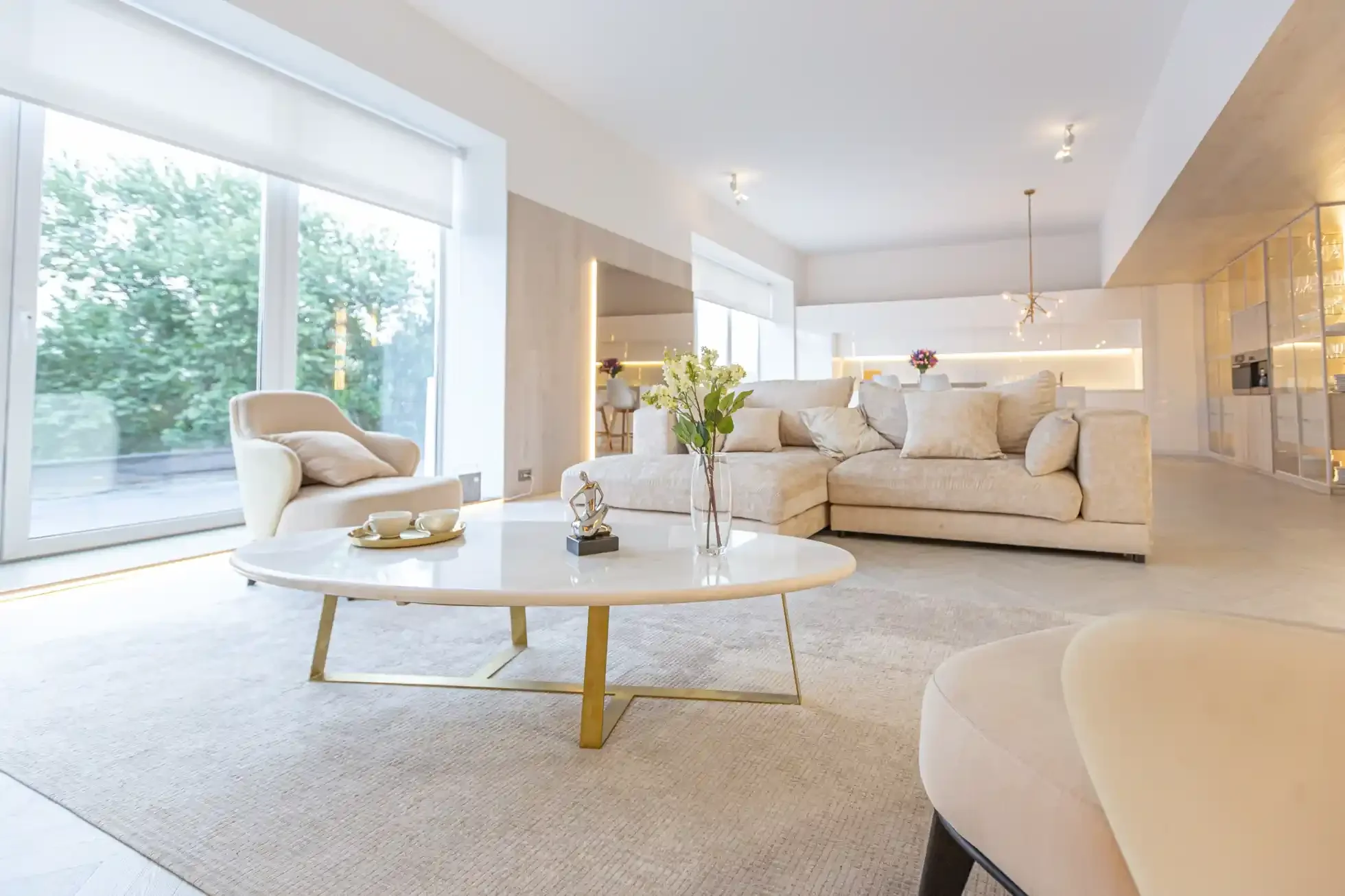 Modern living room with TV unit